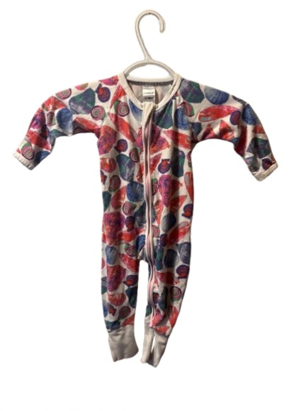 Bonds Wondersuit Seashell Print Zip One‑Piece – 6–12 Months (Size 0)
